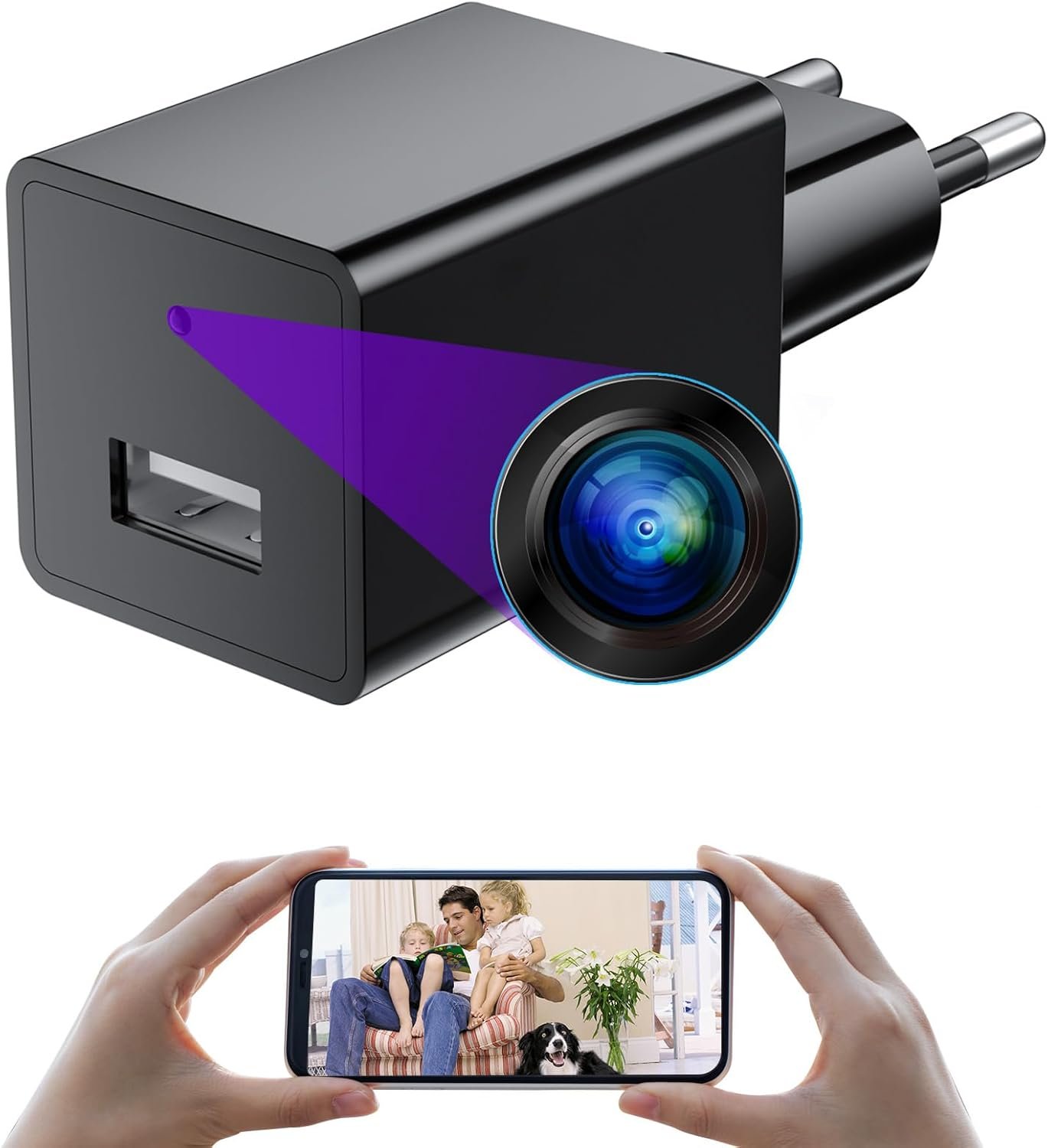 Espía 7 camara mini en cargador